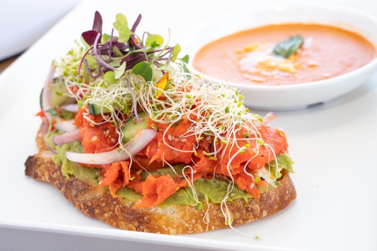 RealGood Brunch Salmon Toast with avocado